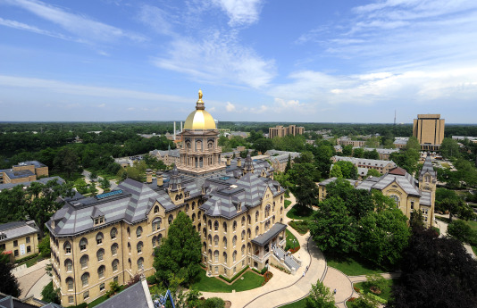 ND campus aerial